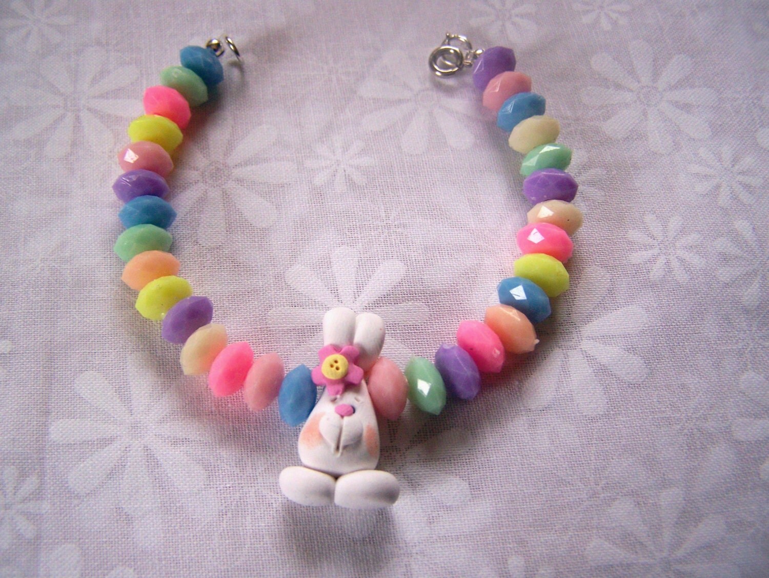 Bunny Bracelet Polymer Clay Kids