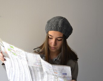Beret Women, Tam knit, knit beret, Tam women, Hat winter, Hat knit
