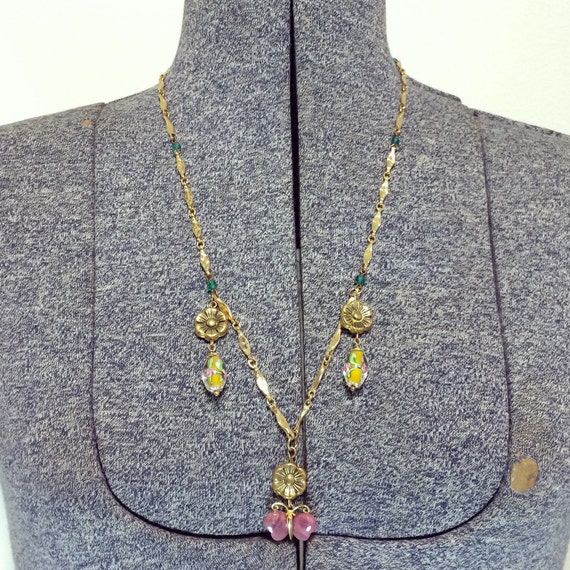 Vintage 60s 70s Costume Jewelry Gold Tone Charm by BeatificVintage