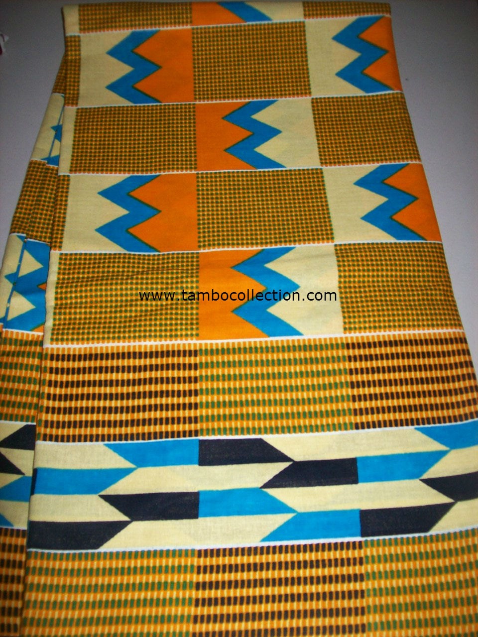 African Fabric Multicolor Kente print African fabric per yard/