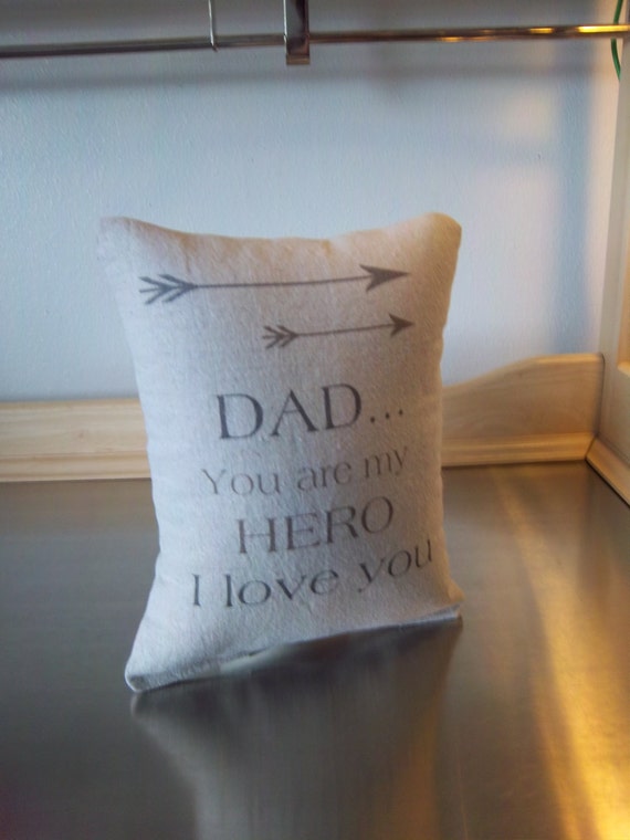 Fathers day gift Dad pillow love throw by SweetMeadowDesigns