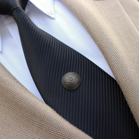 Bronze Tie Tack Mens Tie Tack Mens Tie Pin Mens Fashion