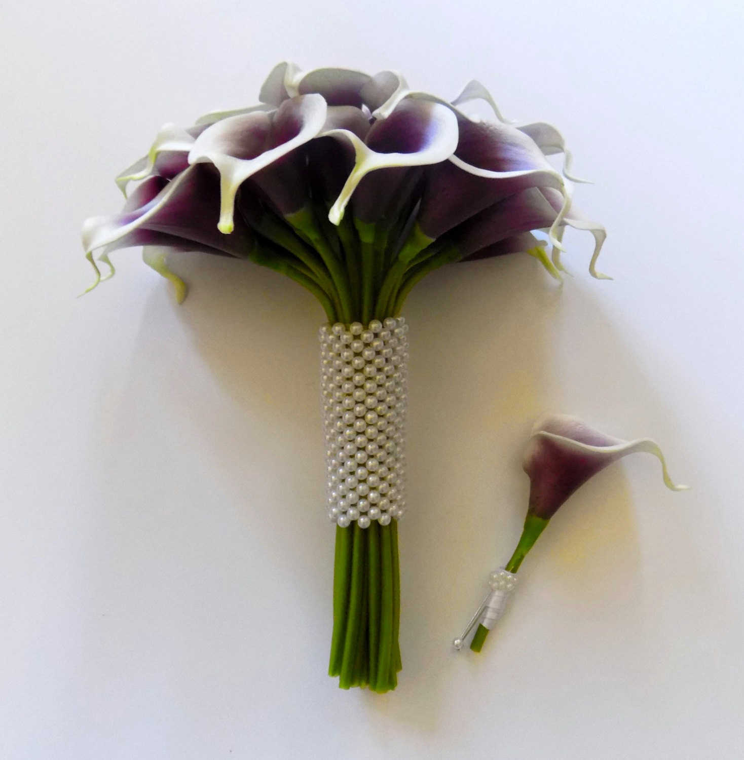Picasso Calla Lily Bridal Bouquet with by shannonkristina on Etsy