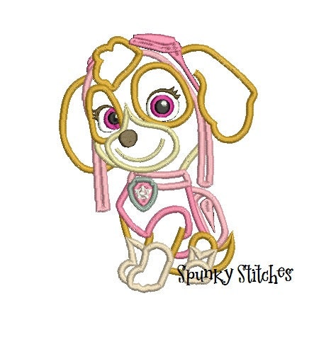 Skye applique Embroidery design by SpunkyStitchesEmb on Etsy