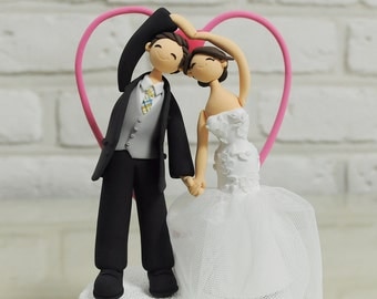 Custom Wedding Cake Topper -Make Heart Together-