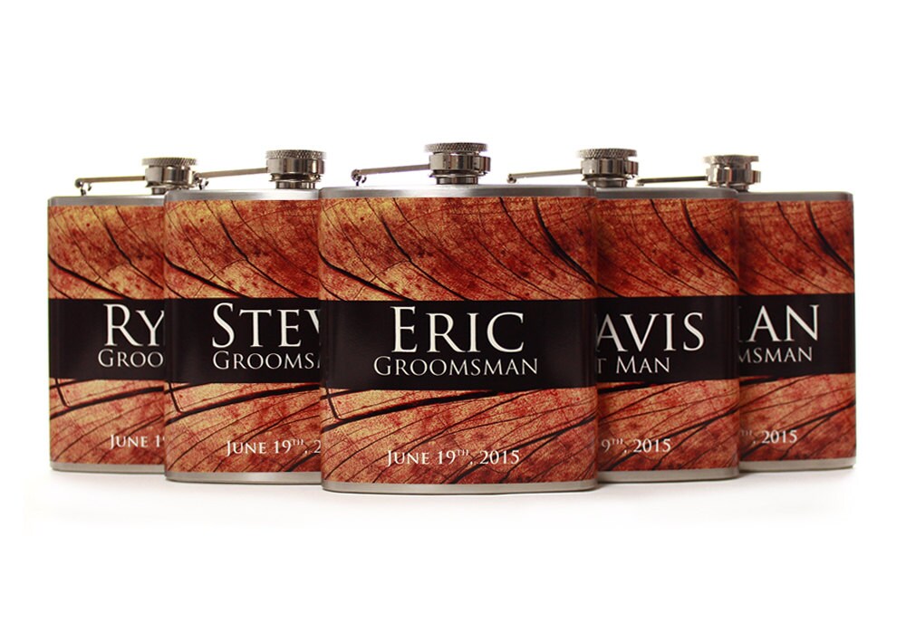 5 Gifts for Groomsmen Outdoor Wedding Flask Gift Sets for