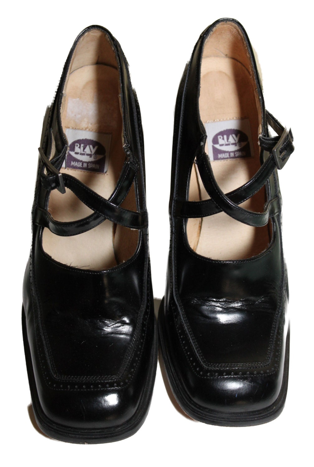 leather t strap shoes
