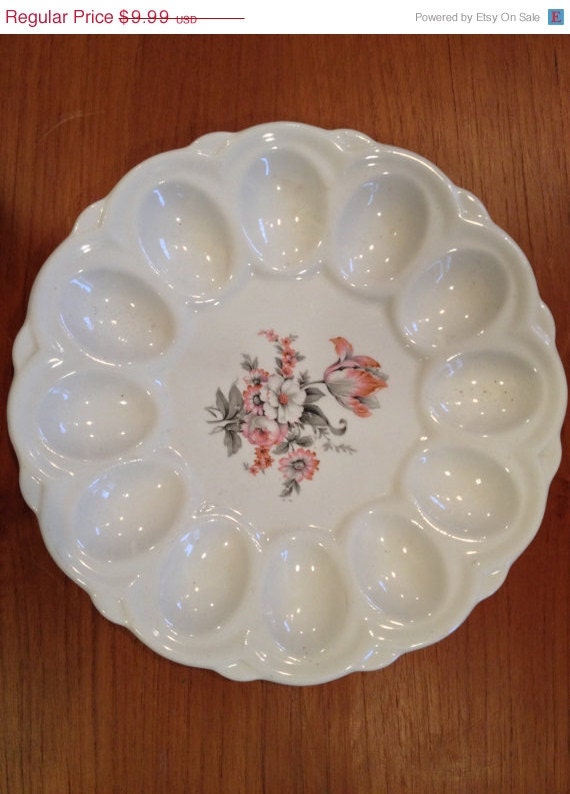 Storewide Spring Sale Vintage Deviled Egg by MayberryAntiques