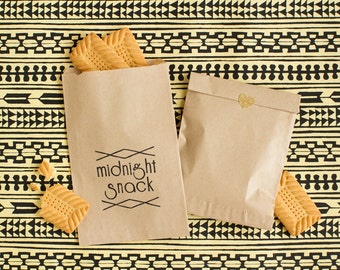 Wedding Treat Bag - Paper Wedding Favor Bag - Welcome Bag Stuffer - Midnight Snack Treat Bag - Wedding Favors - Party Favor bags