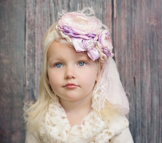 baby flower headband dollcake headband pink hair bow items similar to flower headband lavender flower baby flower headband dollcake headband pink hair bow items similar to flower headband lavender flower