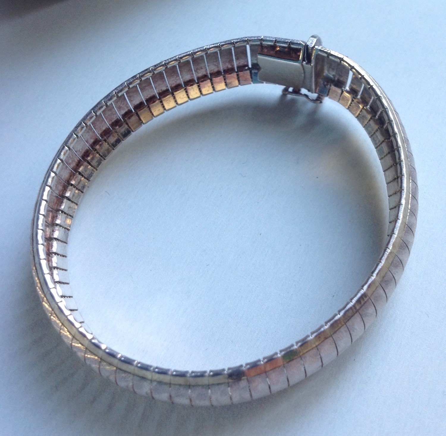 Sterling silver flexible bangle bracelet VJSE