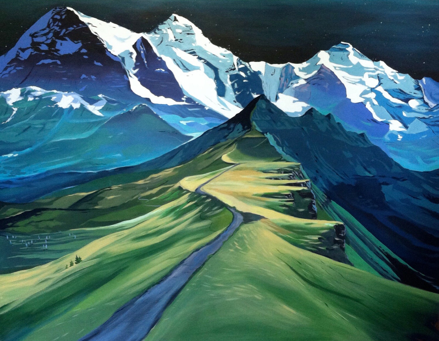 Swiss Alps Art Print