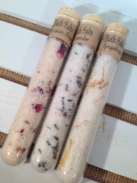 Bath Salt Test Tube 3 Scents Available
