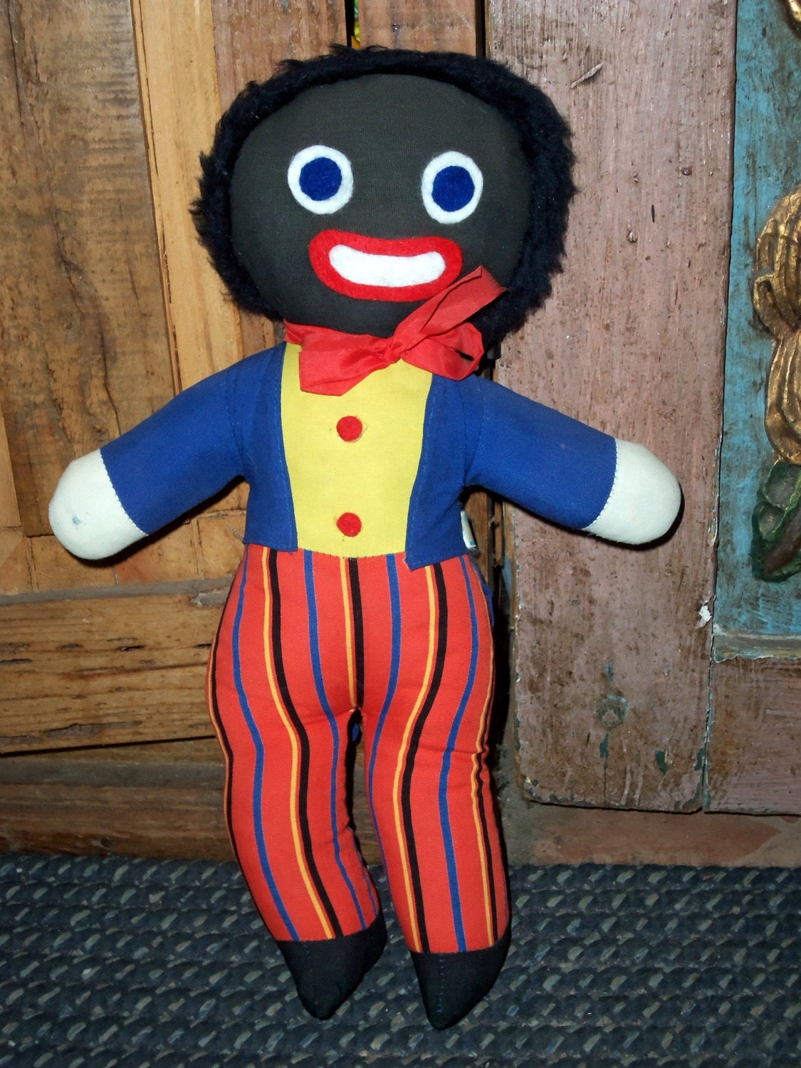 Antique Cloth Doll Chad Valley Golliwogg Original by hillhaven07