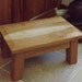 stool/ solid cherry /reclaimed wood /wood/ beveled edge/ step stool/ foot stool