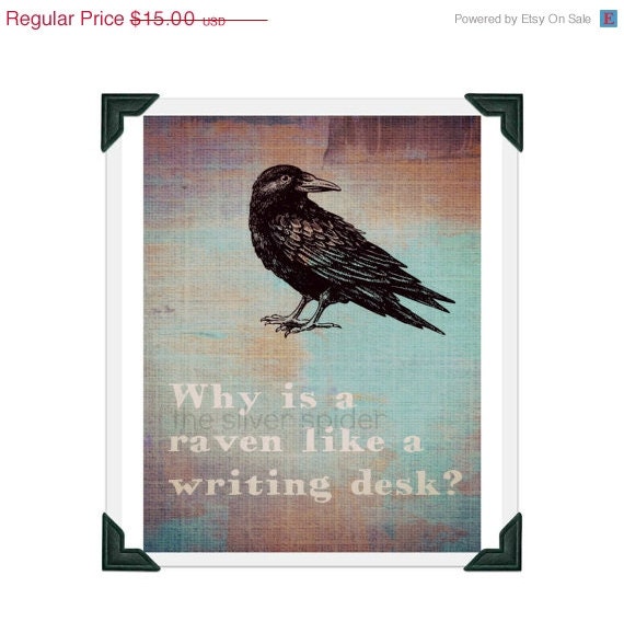 sale // Why is a raven like a writing desk by TheSilverSpider