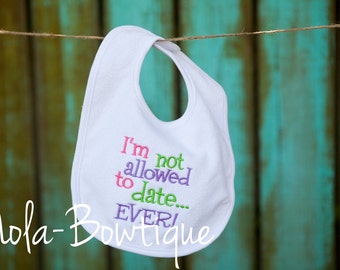 mardi gras baby bib