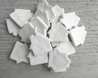 Wholesale DIY Salt Dough Supplies Mini House Ornaments Set of 18