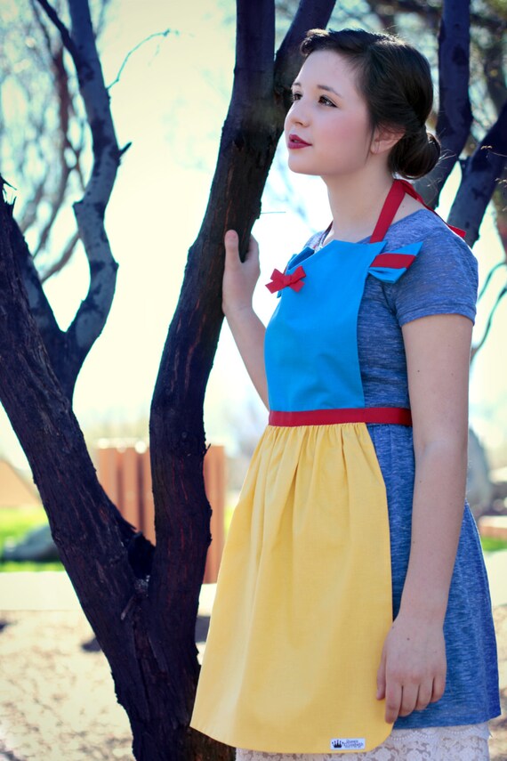 SNOW WHITE Disney Princess inspired Costume Apron Pdf Sewing