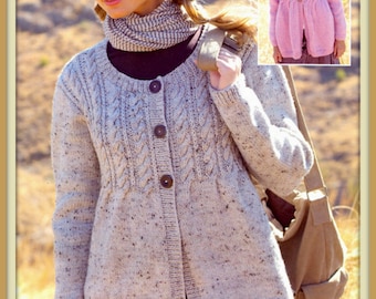 PDF Knitting Pattern For Edge To Edge Jacket by TheKnittingSheep