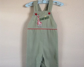 Vintage Health-tex Safari Overalls (12 months)