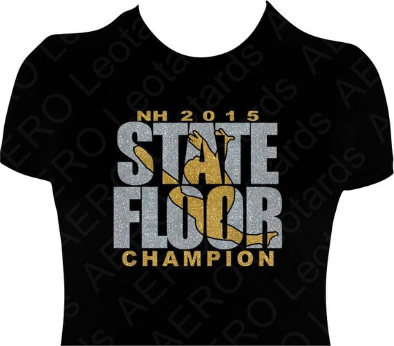 Gymnastics Personalized Custom STATE Floor by AEROLeotards on Etsy