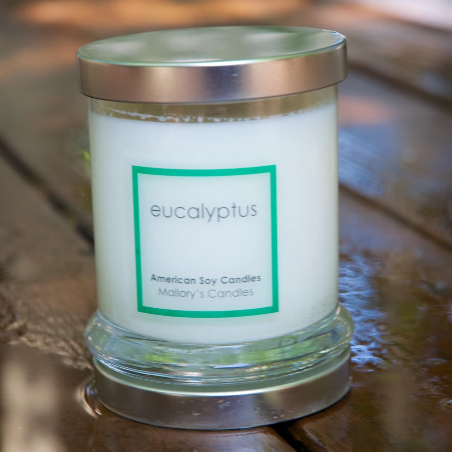 Eucalyptus Natural Soy Candle 50 plus hour by MallorysCandles