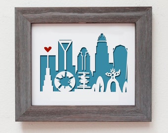 Charlotte NC. Personalized Gift or Wedding Gift ...