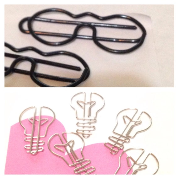 Unusual paper clip sets by ZomBiinaz on Etsy
