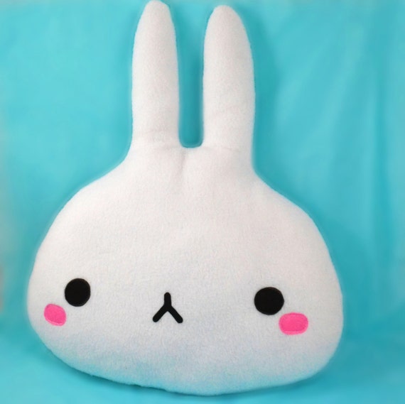 Bunny soft pillow / plush toy / home decor / nursery by Plusheez