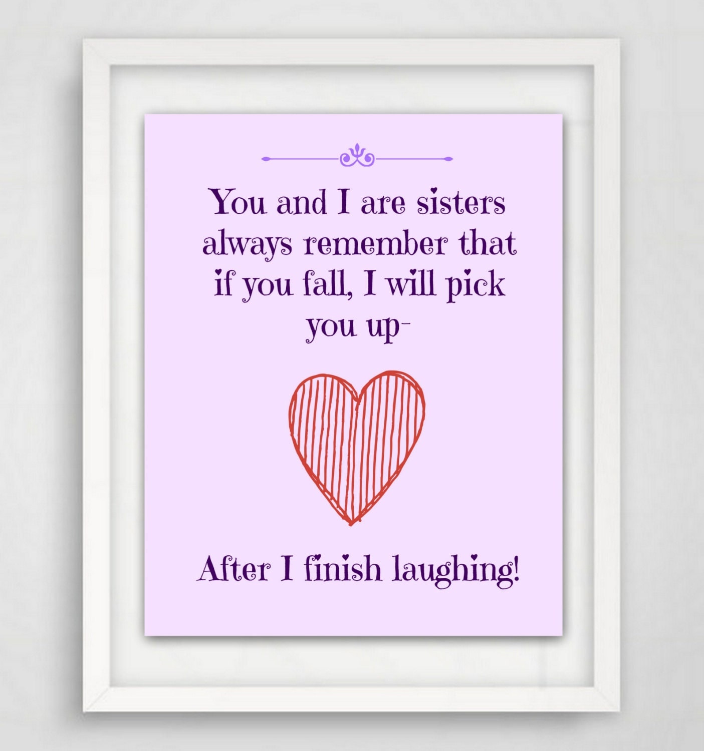 sister quotes sister gift art quote printable instant