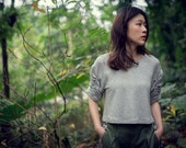 Hestia Contour Sleeves Crop Top(Jp Cotton Series)