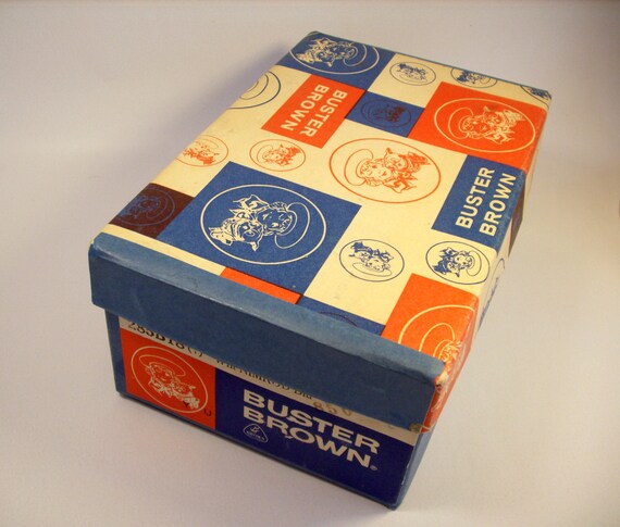 Vintage BUSTER BROWN Shoe BOX / Kid�s / Children / Prop Vintage BUSTER BROWN Shoe BOX / Kid�s / Children / Prop