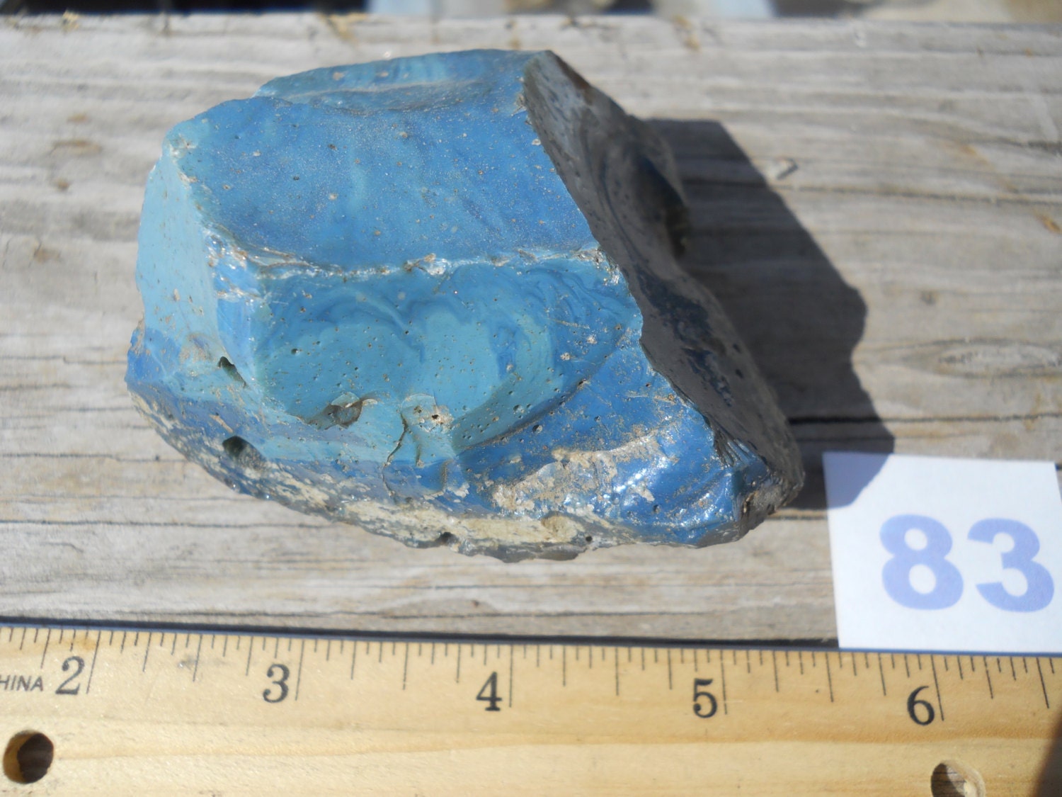 Leland Blue Stone Blue Slag Glass Lake Michigan Leland