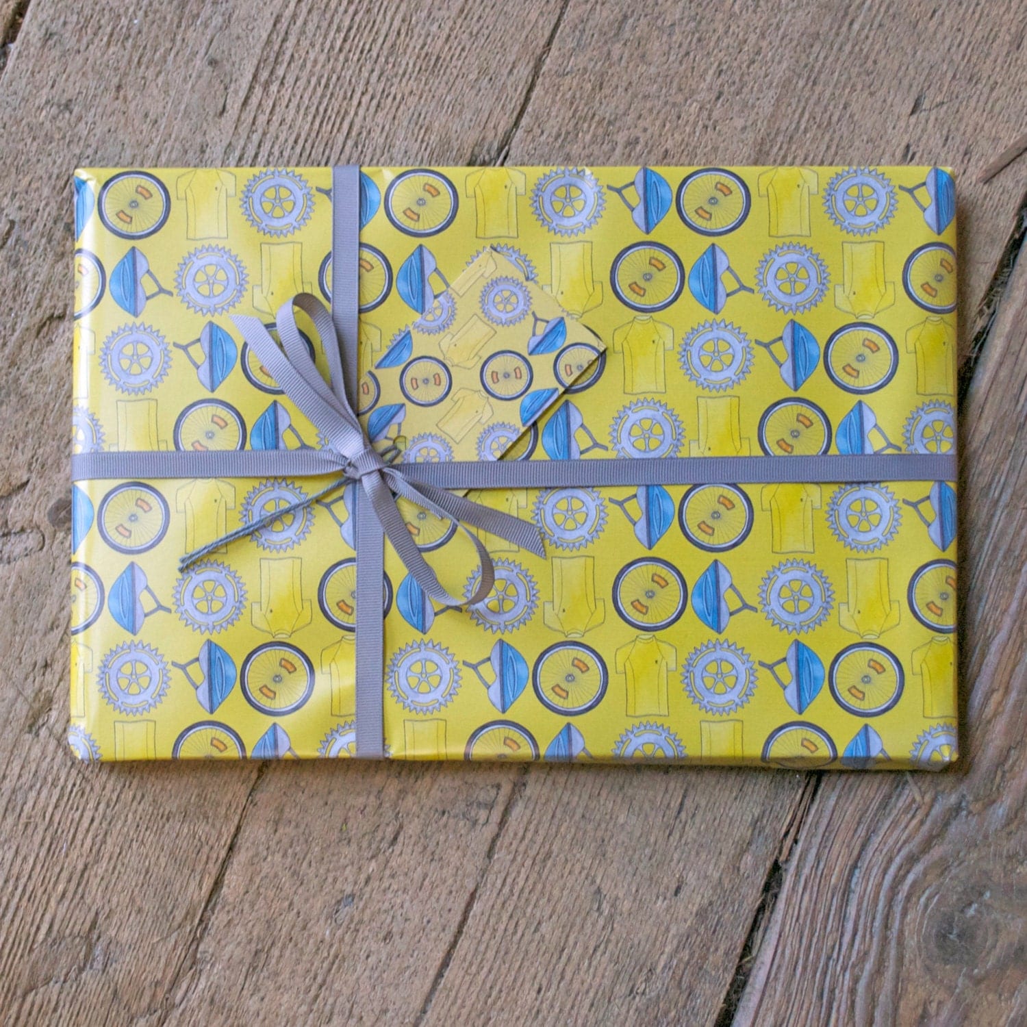 SECONDS Cycling Wrapping Paper giftwrap for cyclist bike giftwrap