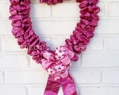 Items similar to Pink Glitter Ribbon Sparkle Heart Valentine's Day