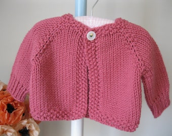 Knitted Baby Sweater...........rolled neck by firstsnowflake