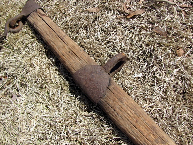 Reserved for Heather Antique Horse Single Tree / Rustic Wood