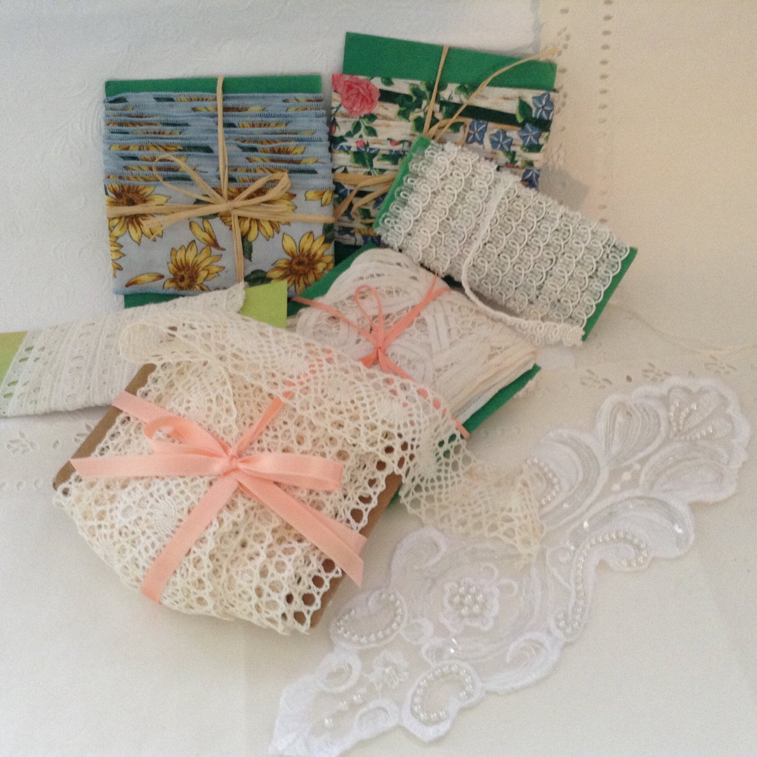 Vintage lace lace trim lot lace by the yard by TheWhatNaught