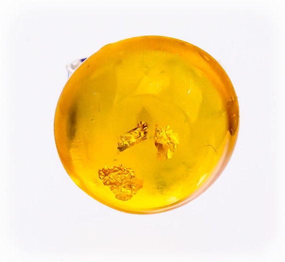 Yellow Ring. Small resin hemisphere. Transparent by PAGANEuniques