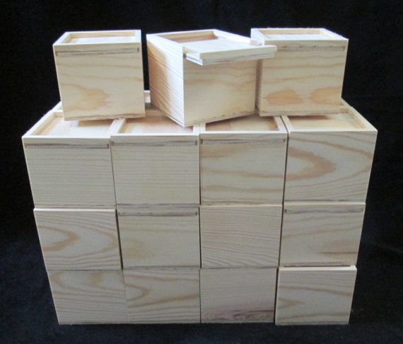 Unfinished Wood Craft Boxes