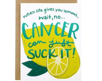Cancer Card Thinking Of You Card Cancer Sympathy Card Funny Cancer Card Encouragement - Cancer Recovery Card - Cancer Survivor Card