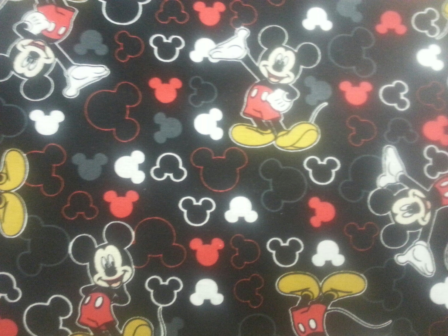 Springs NEW Disney Mickey Mouse Fabric by the Yard Half Yard