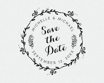 Circle save the date | Etsy