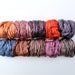 10 ASSORTED COLORS Mulberry Silk Fiber Top Roving 3.2oz (90g) AUTUMN pack
