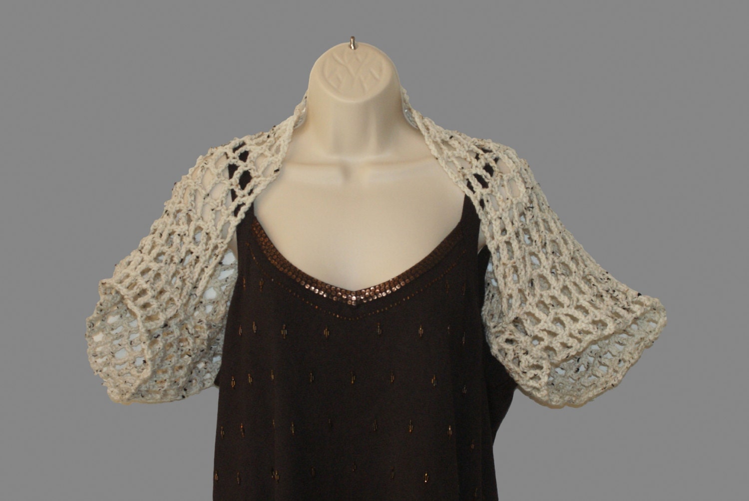 Ivory Shrug Summer Shrug Womens Plus Size Bolero Jacket