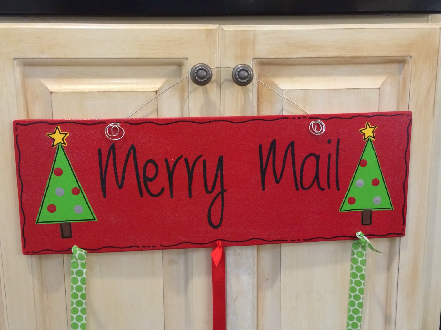 Merry Mail Christmas Card Holder