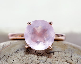 SUMMER SALE - rose quartz ring,rose gold filled ring,pink gold rings,custom stack rings,engraved rings,love ring