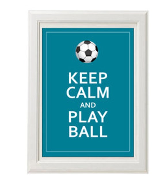 Items similar to Keep calm and play ball / Instant Download / Digital