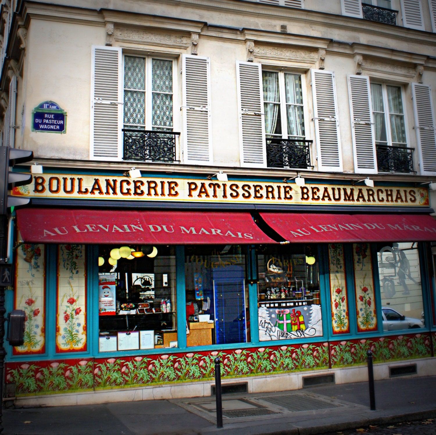 Paris Boulangerie Photo. French Country Photo. Beaumarchais